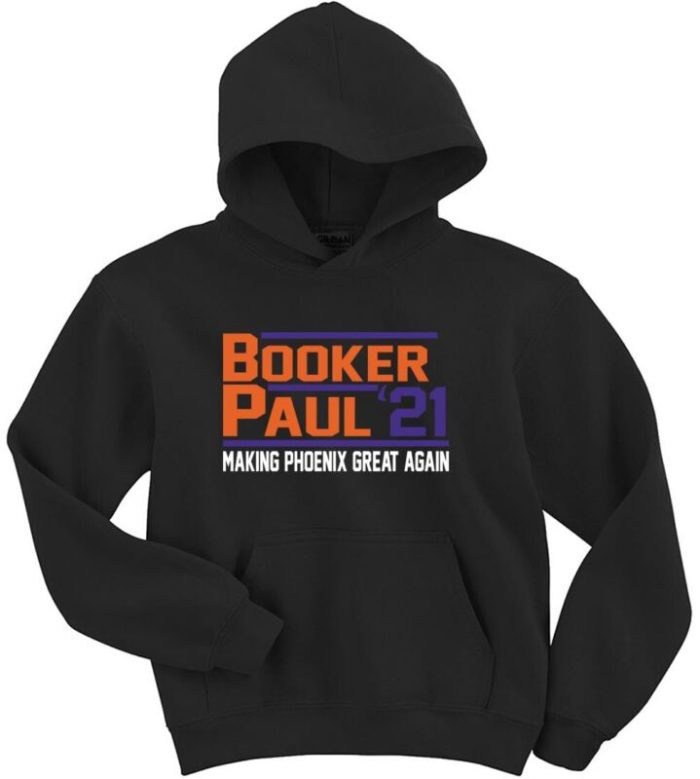 Devin Booker Chris Paul Cp3 Phoenix Suns 2021 Crew Hooded Sweatshirt Unisex Hoodie