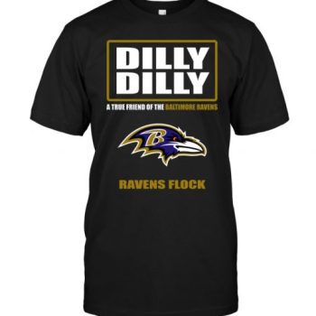 Dilly Dilly A True Friend Of The Baltimore Ravens Ravens Flock Unisex T-Shirt Kid T-Shirt LTS025