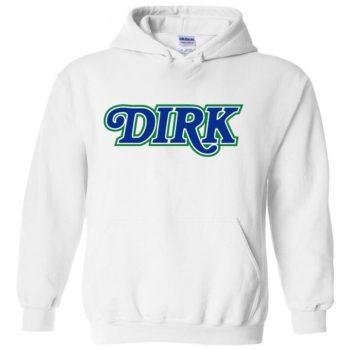 Dirk Nowitzki Dallas Mavericks "Old School Logo Text" Hooded Sweatshirt Unisex Hoodie