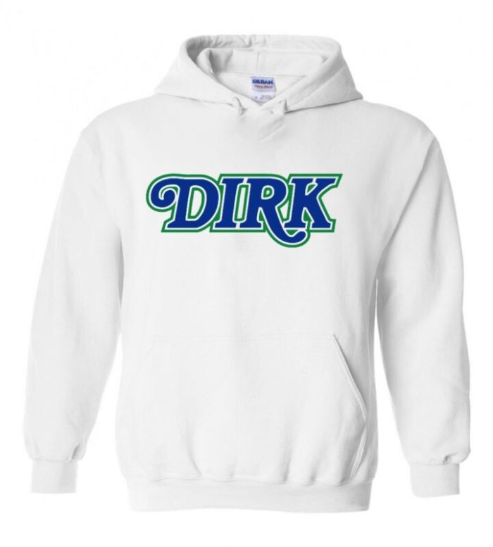 Dirk Nowitzki Dallas Mavericks "Old School Logo Text" Hooded Sweatshirt Unisex Hoodie