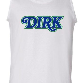 Dirk Nowitzki Dallas Mavericks "Old School Logo Text" Unisex Tank Top