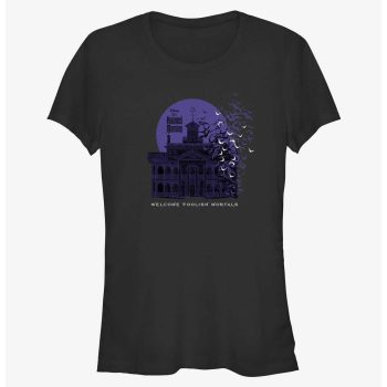 Disney Haunted Mansion Welcome Foolish Mortals Girls T-Shirt Women Lady T-Shirt HTS4842