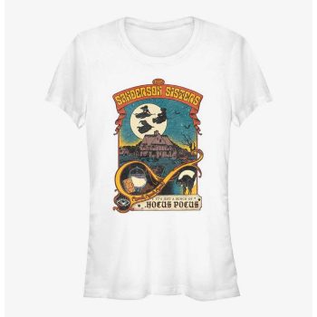 Disney Hocus Pocus Night Time Fly Poster Girls T-Shirt Women Lady T-Shirt HTS4921