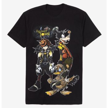 Disney Kingdom Hearts Halloween Town Boyfriend Fit Girls T-Shirt Women Lady T-Shirt HTS4742