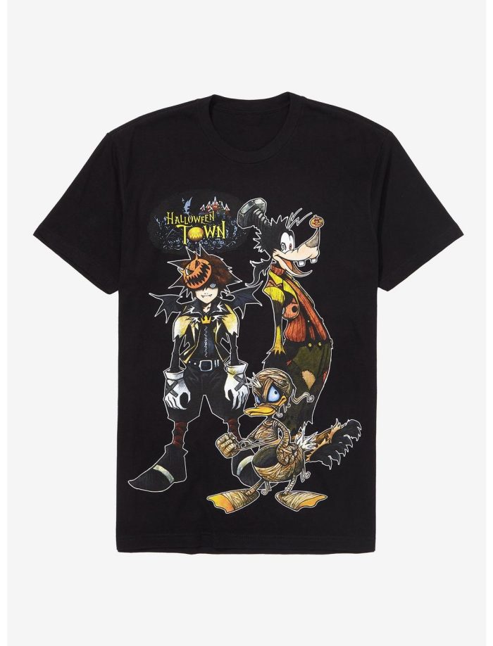 Disney Kingdom Hearts Halloween Town Boyfriend Fit Girls T-Shirt Women Lady T-Shirt HTS4742