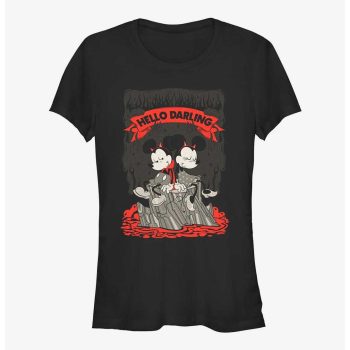 Disney Mickey Mouse & Minnie Mouse Hello Darling Girls T-Shirt Women Lady T-Shirt HTS4019