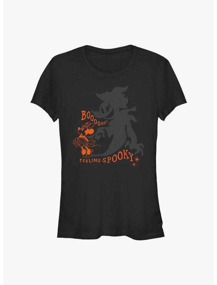 Disney Minnie Mouse Feelin' Spooky Girls T-Shirt Women Lady T-Shirt HTS4101