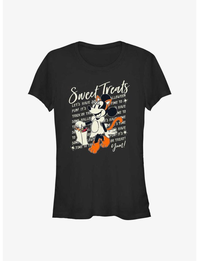 Disney Minnie Mouse Sweet Treats Girls T-Shirt Women Lady T-Shirt HTS4099