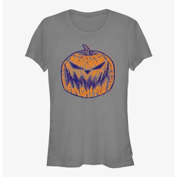 Disney The Nightmare Before Christmas Pumpkin Lettering Girls T-Shirt Women Lady T-Shirt HTS4974