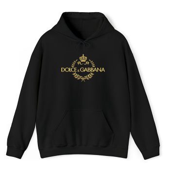 Dolce & Gabbana Crown Gold Luxury Unisex Pullover Hoodie HTB1113
