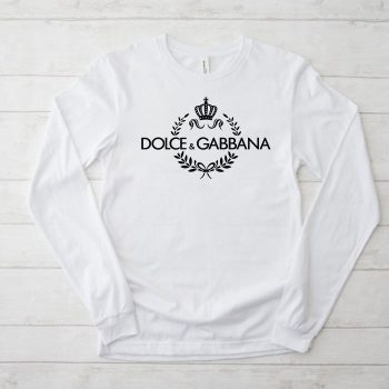 Dolce & Gabbana King Logo Luxury Kid Tee Unisex LongsleeveShirt LTB0822