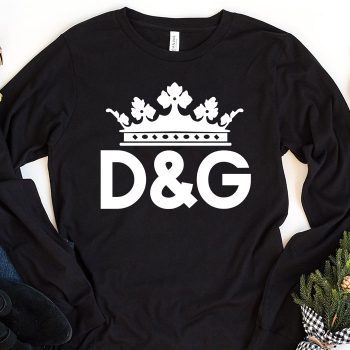Dolce & Gabbana King Logo Luxury Kid Tee Unisex LongsleeveShirt LTB0823