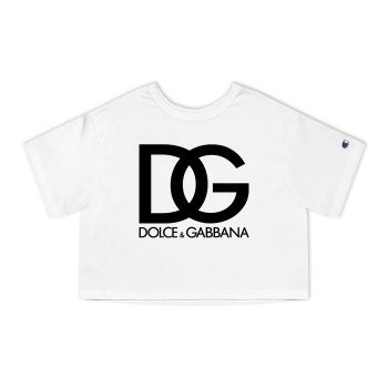 Dolce & Gabbana Logo Luxury Champion Women Cropped T-Shirt CTB2817