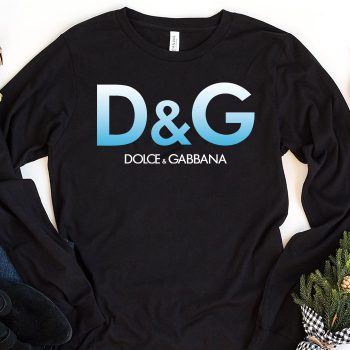 Dolce & Gabbana Logo Luxury Kid Tee Unisex LongsleeveShirt LTB0825