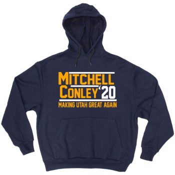 Donovan Mitchell Mike Conley Jr Utah Jazz 2020 Hooded Sweatshirt Unisex Hoodie