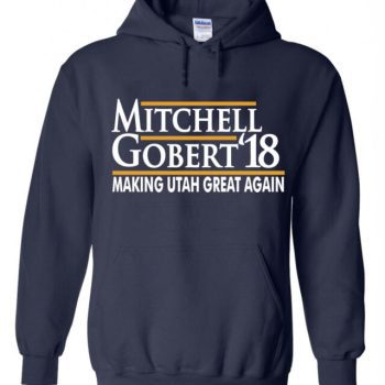Donovan Mitchell Rudy Gobert Utah Jazz "18" Hooded Sweatshirt Unisex Hoodie