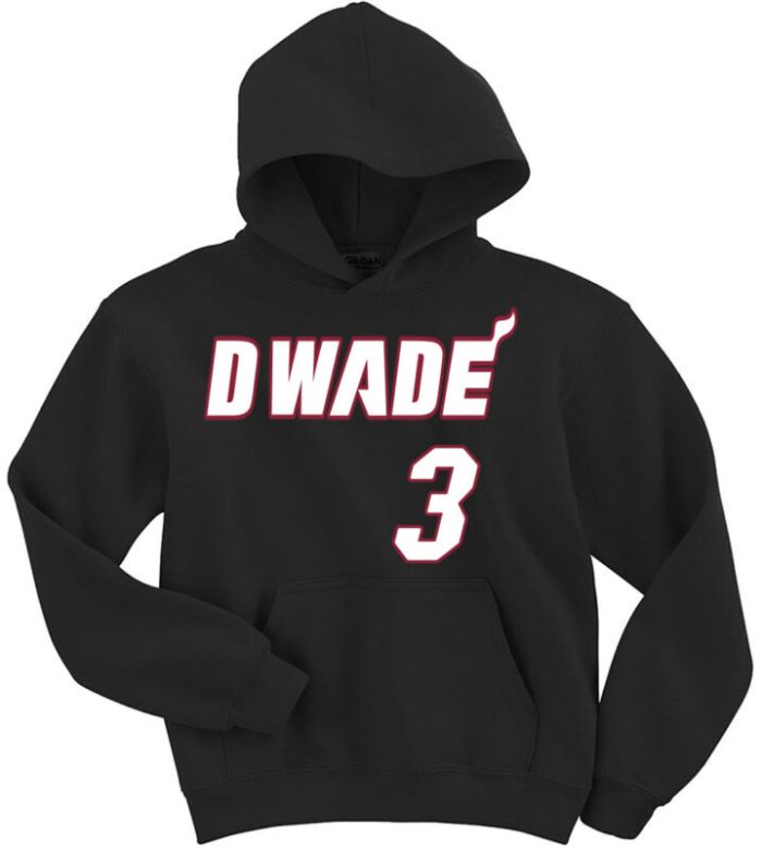 Dwyane Wade Miami Heat "D Wade Logo" Hoodie Hooded Sweatshirt