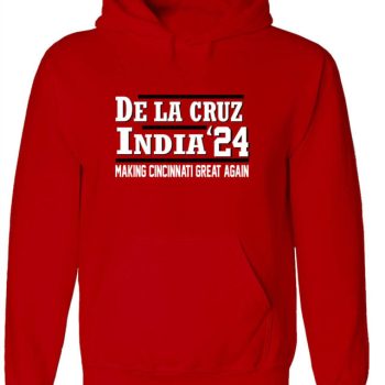 Elly De La Cruz Jonathan India Cincinnati Reds 2024 Crew Hooded Sweatshirt Unisex Hoodie