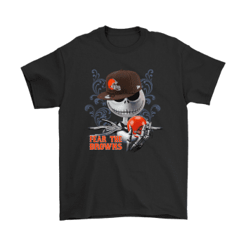 Fear The Cleveland Browns Jack Skellington Halloween Unisex T-Shirt Kid T-Shirt LTS2096
