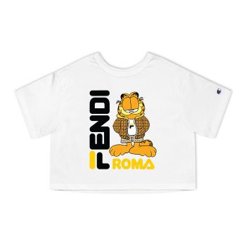Fendi Roma Garfield Champion Women Cropped T-Shirt CTB2695