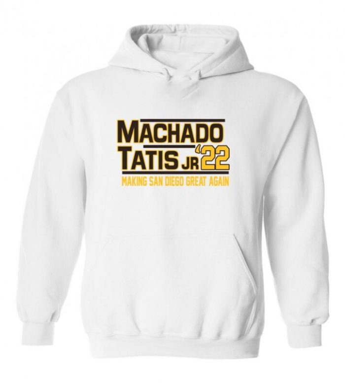 Fernando Tatis Jr Manny Machado San Diego Padres 2022 Crew Hooded Sweatshirt Unisex Hoodie