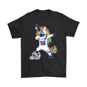 Football Dabbing Unicorn Steps On Helmet New York Giants Unisex T-Shirt Kid T-Shirt LTS4881