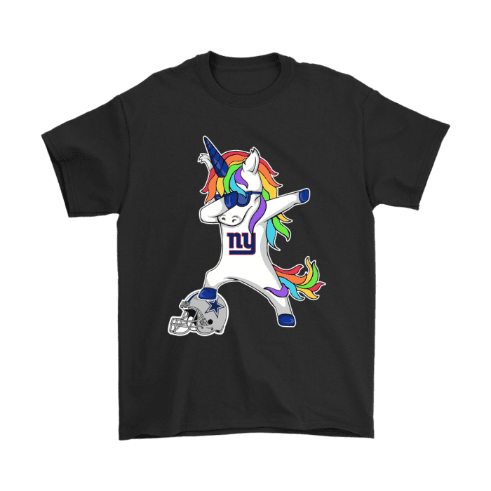Football Dabbing Unicorn Steps On Helmet New York Giants Unisex T-Shirt Kid T-Shirt LTS4881