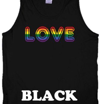 Gay Marriage Gay Pride "Love" Gay Rights Gay Flag Unisex Tank Top New