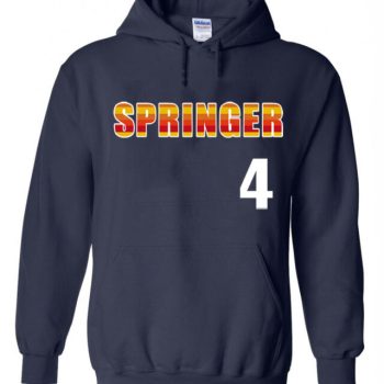 George Springer Houston Astros "Springer 4" Hooded Sweatshirt Unisex Hoodie