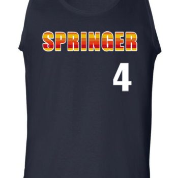 George Springer Houston Astros "Springer 4" Unisex Tank Top