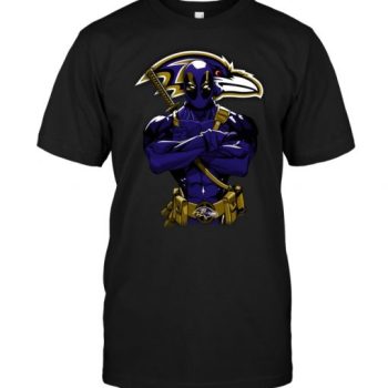 Giants Deadpool Baltimore Ravens Unisex T-Shirt Kid T-Shirt LTS027