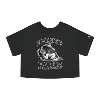 Givenchy Logo Luxury Baby Angle Champion Women Cropped T-Shirt CTB2603