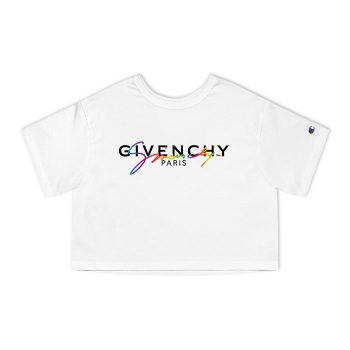 Givenchy Logo Luxury Champion Women Cropped T-Shirt CTB2562