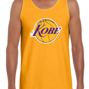 Gold Kobe Bryant The Black Mamba Logo Los Angeles Lakers Unisex Tank Top