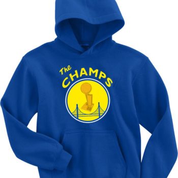 Golden State Warriors Steph Curry Kevin Durant 2018 The Champs Hooded Sweatshirt Unisex Hoodie