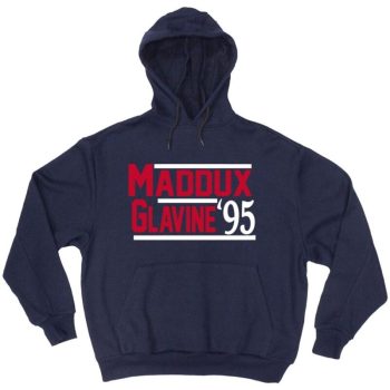 Greg Maddux Tom Glavine Atlanta Braves 1995 World Series Champ Hooded Sweatshirt Unisex Hoodie