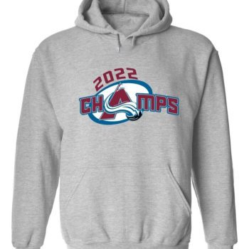 Grey Colorado Avalanche Stanley Cup Champions Champs Crew Hooded Sweatshirt Unisex Hoodie