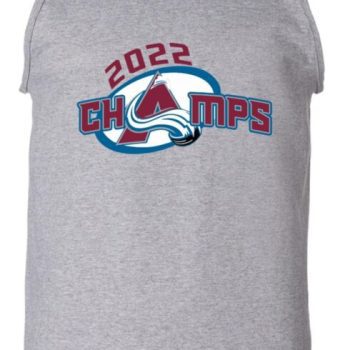 Grey Colorado Avalanche Stanley Cup Champions Champs Unisex Tank Top