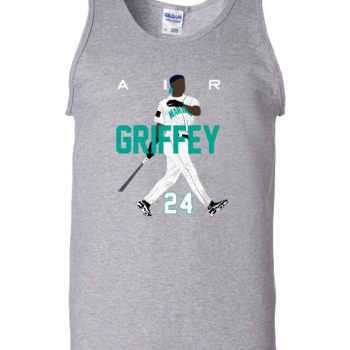 Grey Ken Griffey Jr. Seattle Mariners "Air Pic" Unisex Tank Top