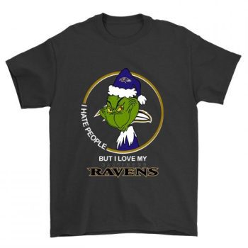 Grinch I Hate People But I Love My Baltimore Ravens Unisex T-Shirt Kid T-Shirt LTS030