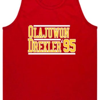 Hakeem Olajuwon Clyde Drexler Houston Rockets 1995 Unisex Tank Top