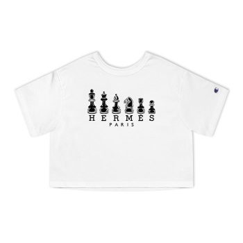 Hermes Paris Seahorses Champion Women Cropped T-Shirt CTB2512