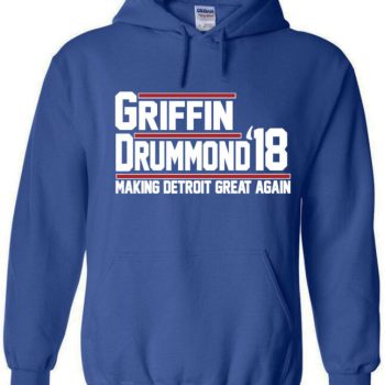 Hooded Sweatshirt Unisex Hoodie Blake Griffin Andre Drummond Detroit Pistons Xl