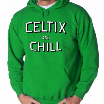 Hooded Sweatshirt Unisex Hoodie Boston Celtics Kyrie Irving "Celtix Chill"