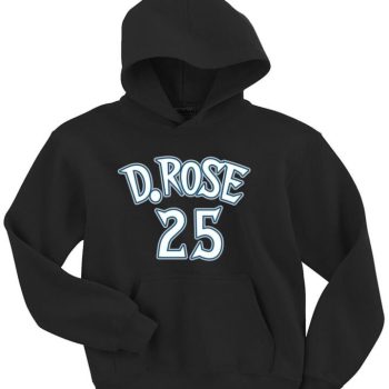 Hooded Sweatshirt Unisex Hoodie Derrick Rose Minnesota Timberwolves "Logo"