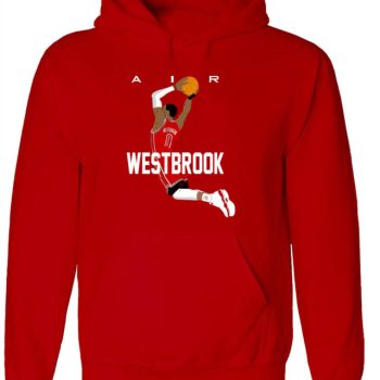Hooded Sweatshirt Unisex Hoodie Russell Westbrook Houston Rockets Wizards Xl