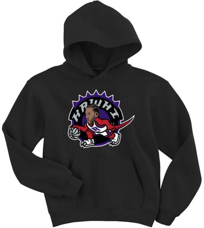Hooded Sweatshirt Unisex Hoodie Toronto Raptors Kawhi Leonard Xl