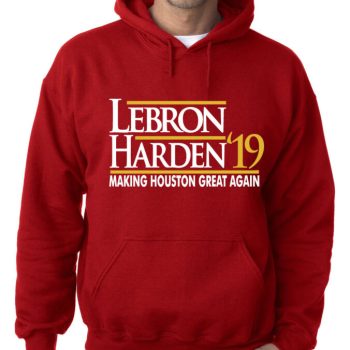 Houston Rockets James Harden Lebron James "19" Hooded Sweatshirt Unisex Hoodie