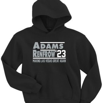 Hunter Renfrow Davante Adams Las Vegas Raiders 23 Crew Hooded Sweatshirt Unisex Hoodie