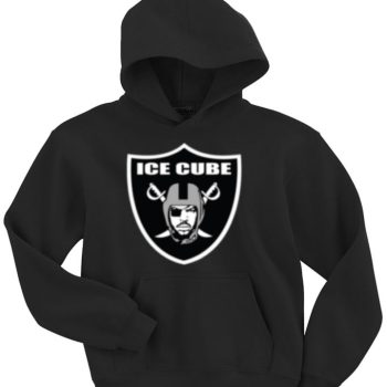 Ice Cube New Oakland Raiders Logo Hooded Sweatshirt Hoodie